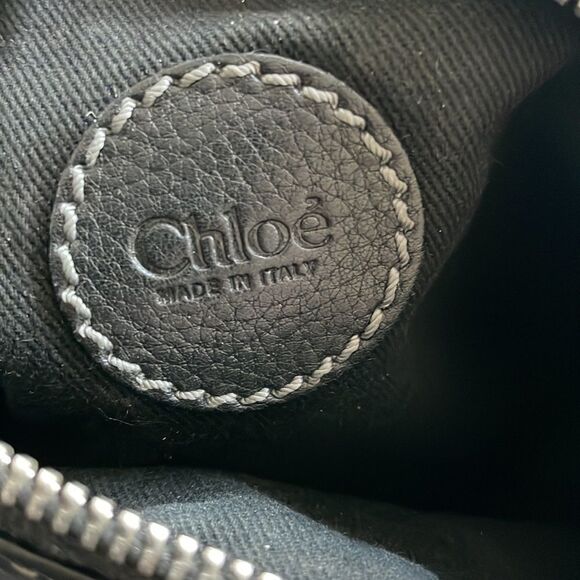 Chloe Paddington black leather clutch bag‎
